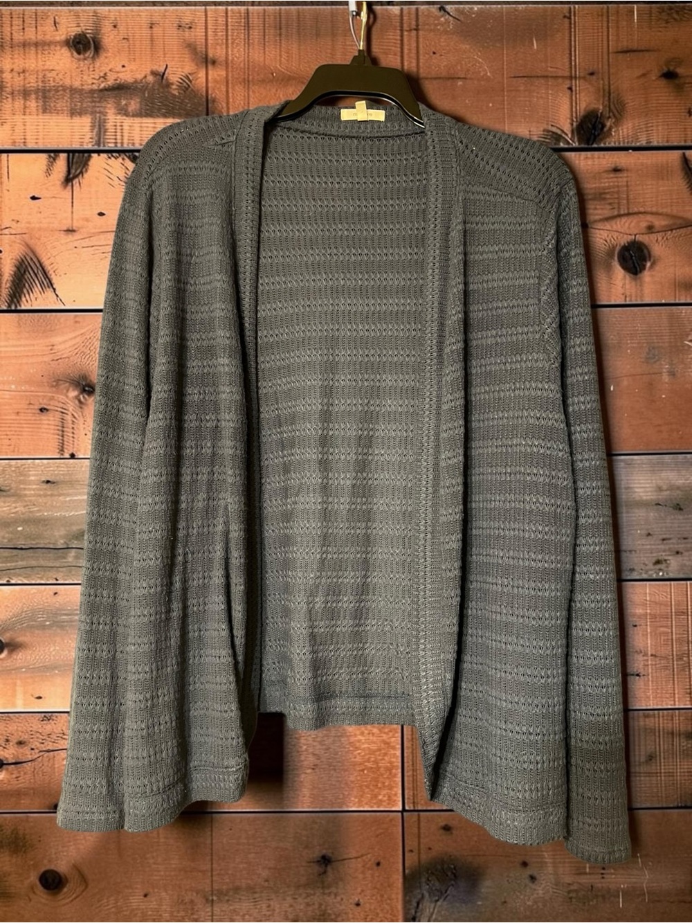 Maurices Olive Green Open Cardigan Knit